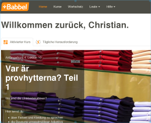 Screenshot Babbel